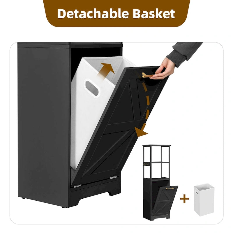 Étagère de rangement pour salle de bain à 3 niveaux inclinable de 53 po