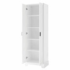 Armoire de rangement à deux portes et étagère réglable
