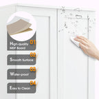 Armoire de rangement à deux portes et étagère réglable