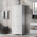 Armoire de rangement haute à deux tiroirs pour salle de bain/bureau