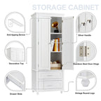 Armoire de rangement haute à deux tiroirs pour salle de bain/bureau