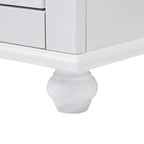 Armoire de rangement haute à deux tiroirs pour salle de bain/bureau