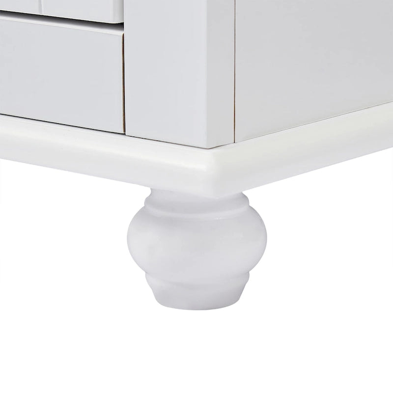 Armoire de rangement haute à deux tiroirs pour salle de bain/bureau