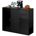 Buffet de 33 pouces avec rangement, grand plateau, tiroirs spacieux et étagère réglable - Rangement et organisation de la cuisine