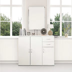 Buffet de 33 pouces avec rangement, grand plateau, tiroirs spacieux et étagère réglable - Rangement et organisation de la cuisine