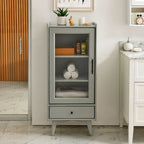 Meuble sur pied avec porte vitrée