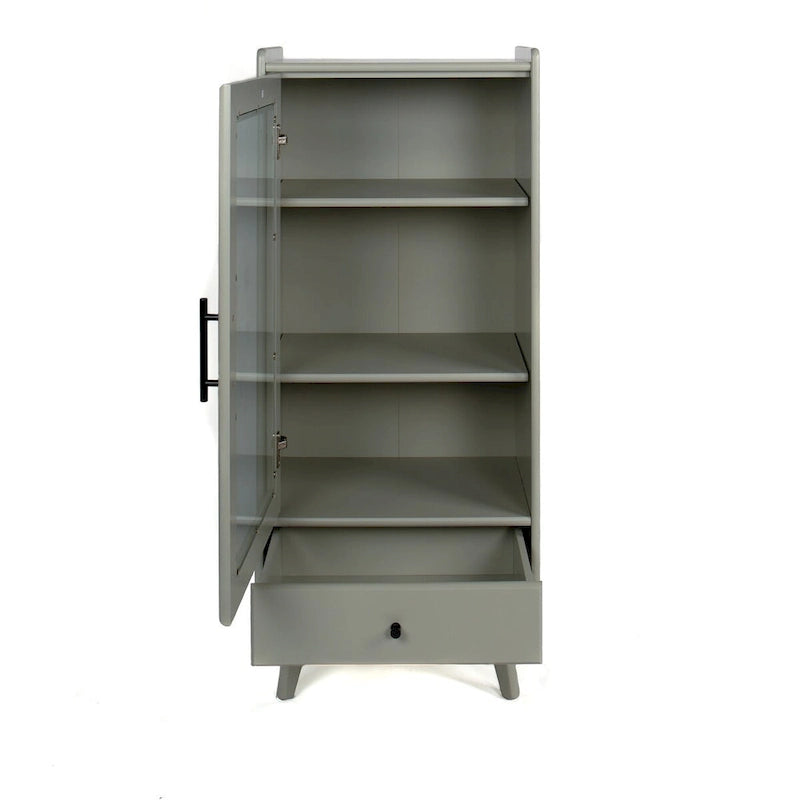 Meuble sur pied avec porte vitrée