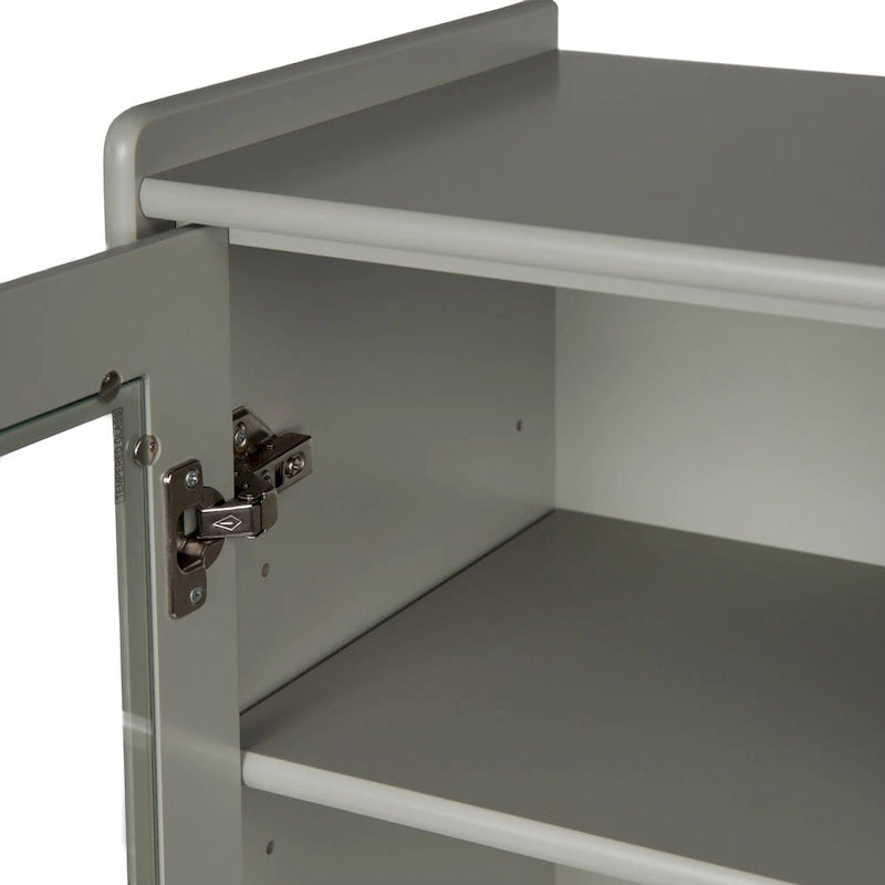 Meuble sur pied avec porte vitrée