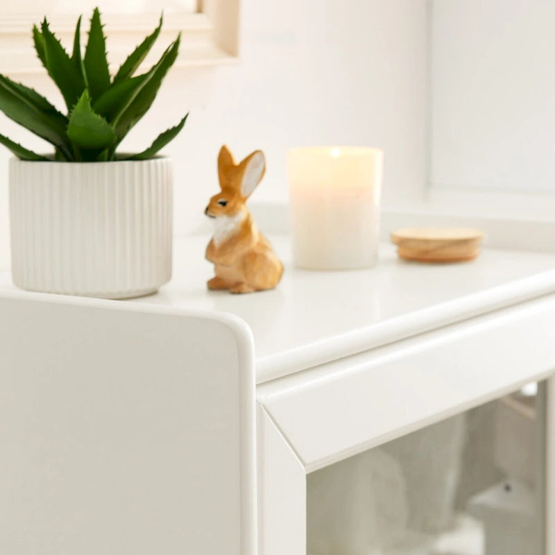 Meuble sur pied avec porte vitrée