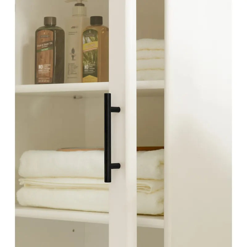 Meuble sur pied avec porte vitrée