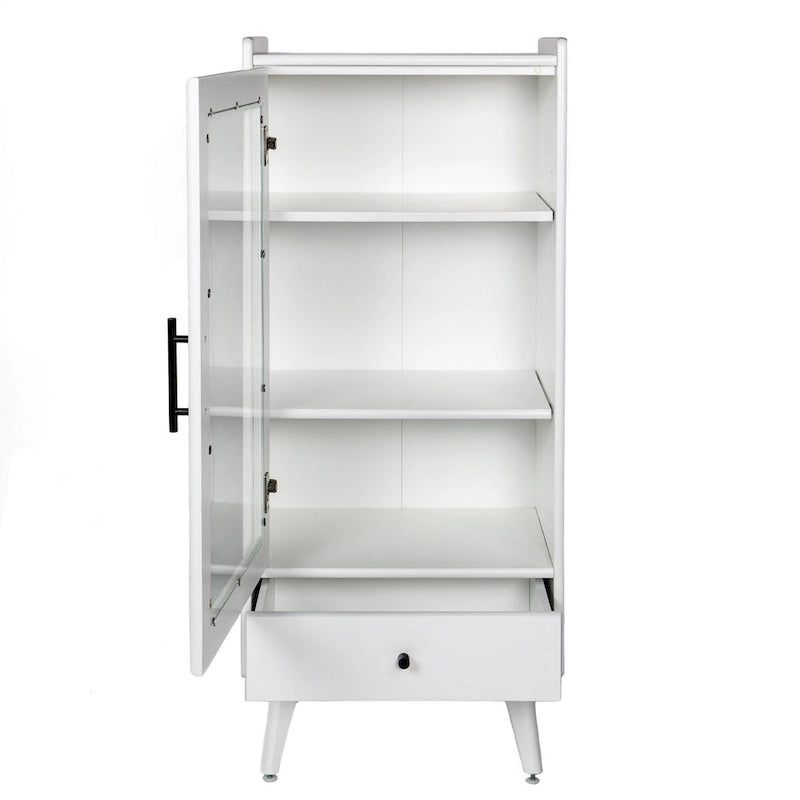 Meuble sur pied avec porte vitrée