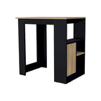 Îlot de cuisine FM FURNITURE Arial en mélamine, chêne noir/naturel