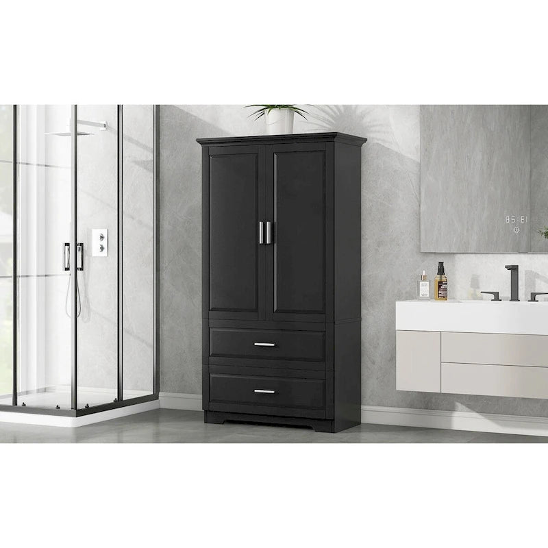 Armoire de rangement haute pour salle de bain