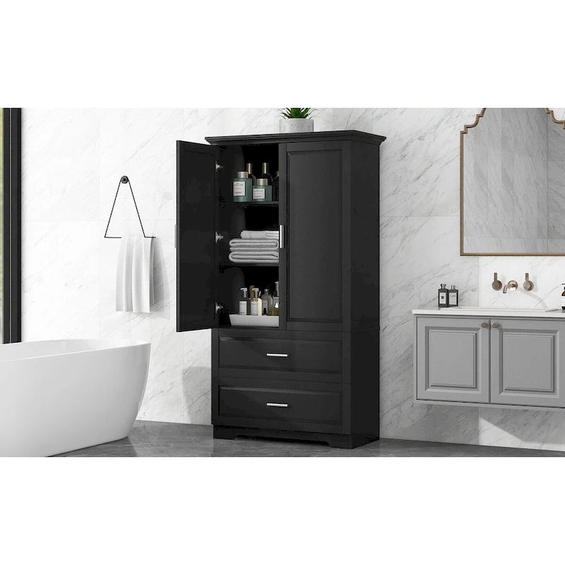 Armoire de rangement haute pour salle de bain