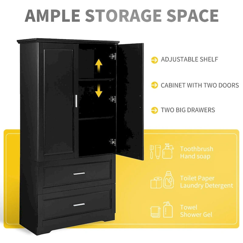 Armoire de rangement haute pour salle de bain