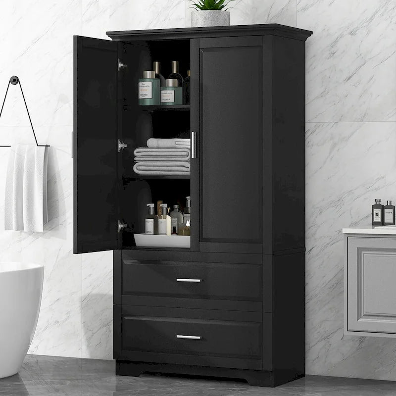 Armoire de rangement haute pour salle de bain