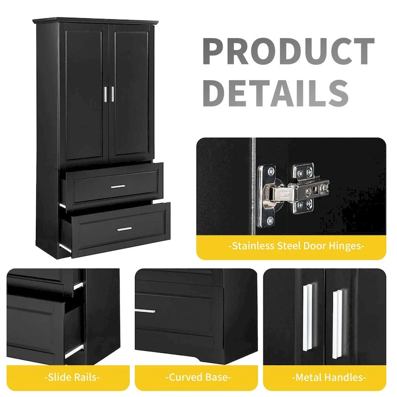 Armoire de rangement haute pour salle de bain