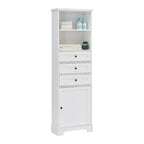 Armoire de rangement haute avec 3 tiroirs et étagères réglables