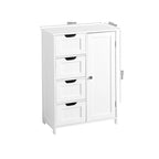 Meuble bas avec étagère réglable et tiroirs