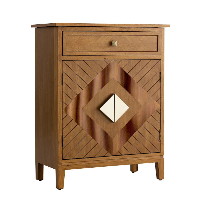 Buffet d'appoint COZAYH style ferme, en bois, avec 2 portes et 1 tiroir