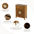 Buffet d'appoint COZAYH style ferme, en bois, avec 2 portes et 1 tiroir