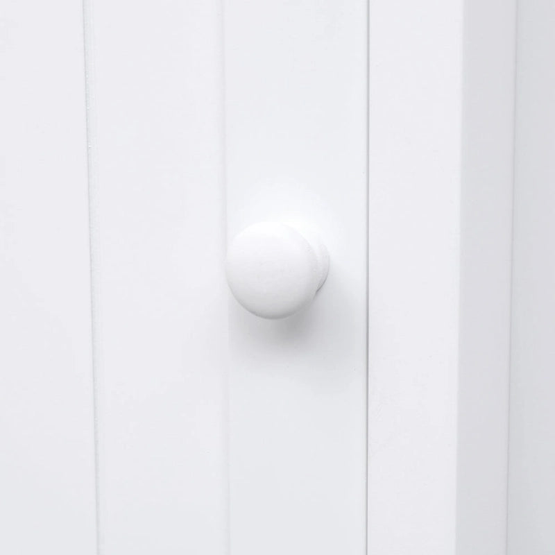 Armoire d'angle triangulaire avec étagère réglable