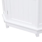 Armoire d'angle triangulaire avec étagère réglable