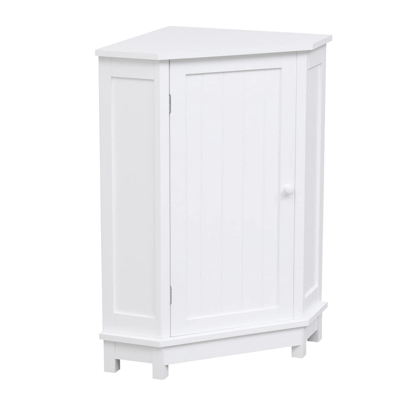 Armoire d'angle triangulaire avec étagère réglable