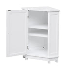 Armoire d'angle triangulaire avec étagère réglable