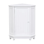 Armoire d'angle triangulaire avec étagère réglable