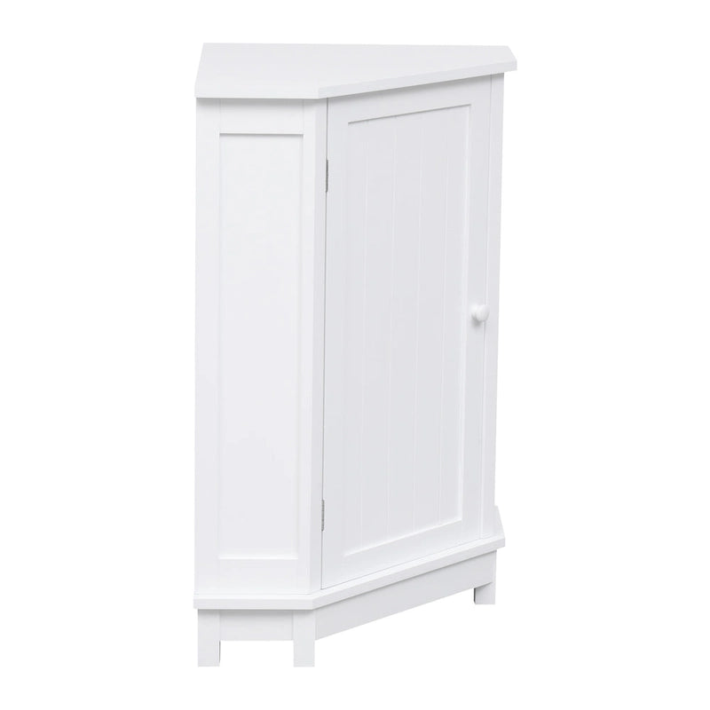 Armoire d'angle triangulaire avec étagère réglable