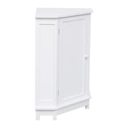 Armoire d'angle triangulaire avec étagère réglable