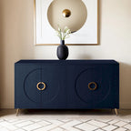 Buffet/meuble de rangement moderne en bois laqué à 4 portes, pour salon