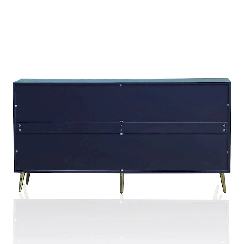 Buffet/meuble de rangement moderne en bois laqué à 4 portes, pour salon