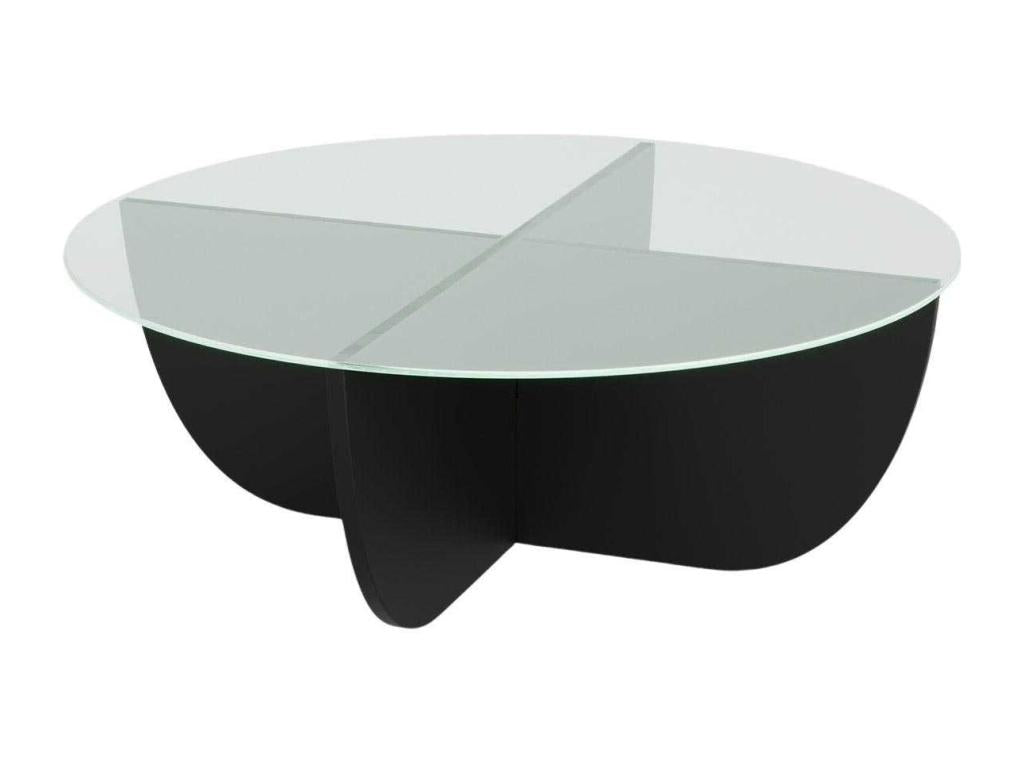Table basse en verre et agglom¨¦r¨¦ Vertchez