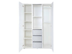Lit bébé et armoire 3 portes LittleSky de Vertchez - Blanc