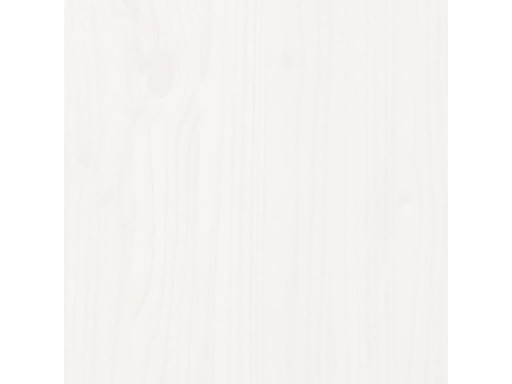 Cadre de lit d'enfant blanc 2x 80x200 cm bois de pin massif