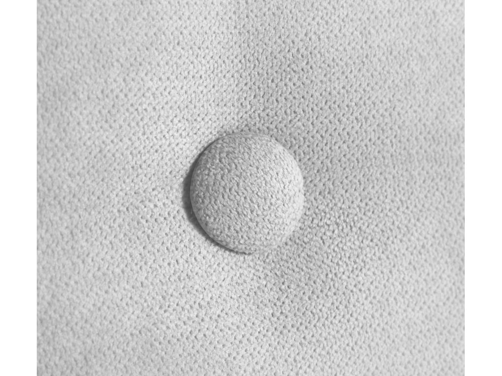 Vertchez Tête de lit en tissu Aqualine lisse avec Boutons 145x105cm avec pieds Lits 135/140 - Gris Vertchez