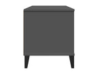Meuble TV Vertchez gris anthracite bois de pin solide
