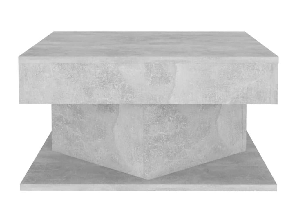 Table basse Gris b¨¦ton 57x57x30 cm Agglom¨¦r¨¦