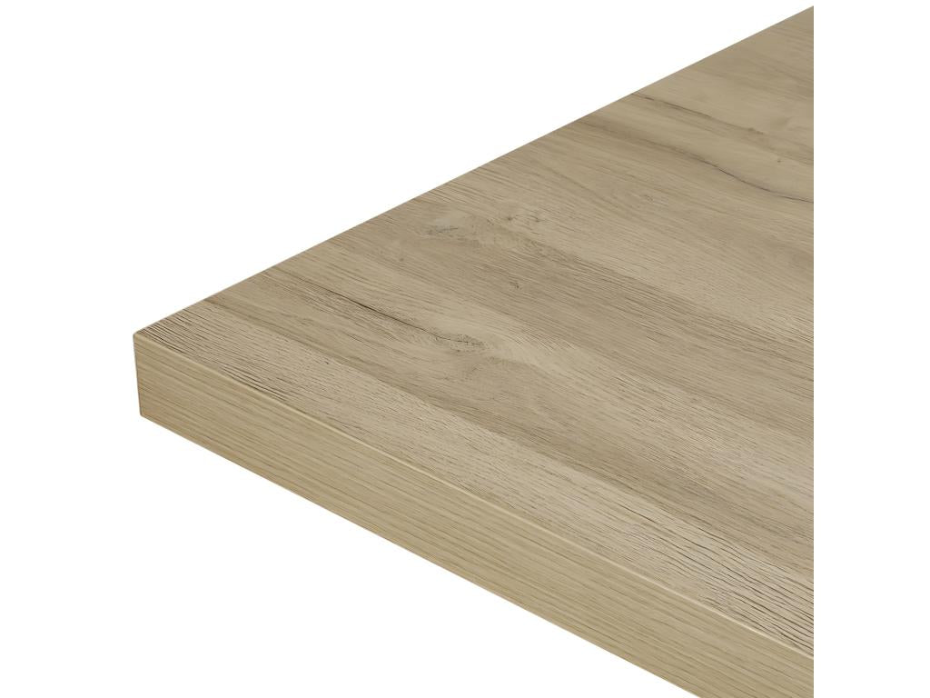 Vertchez - Table 200cm Aspect Bois French Vertchez Pi¨¨tement Crois¨¦ Noir