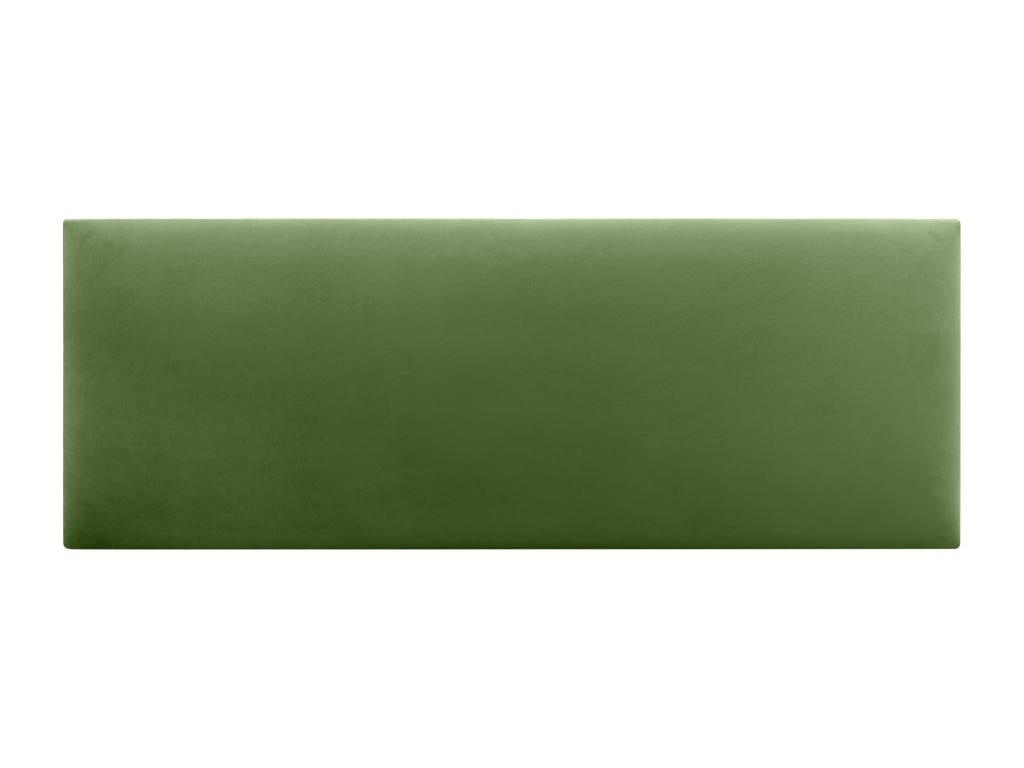 Vertchez Tête de Lit Velours Lisse 135x50 Lits 120/135/140 - Vert Vertchez