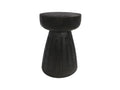 Vertchez - Tabouret en bois 28cm - Noir