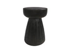 Vertchez - Tabouret en bois 28cm - Noir