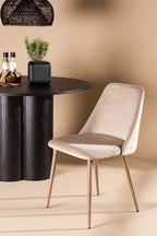 Chaise de salle de nuit ¨¤ manger marron noyer décor