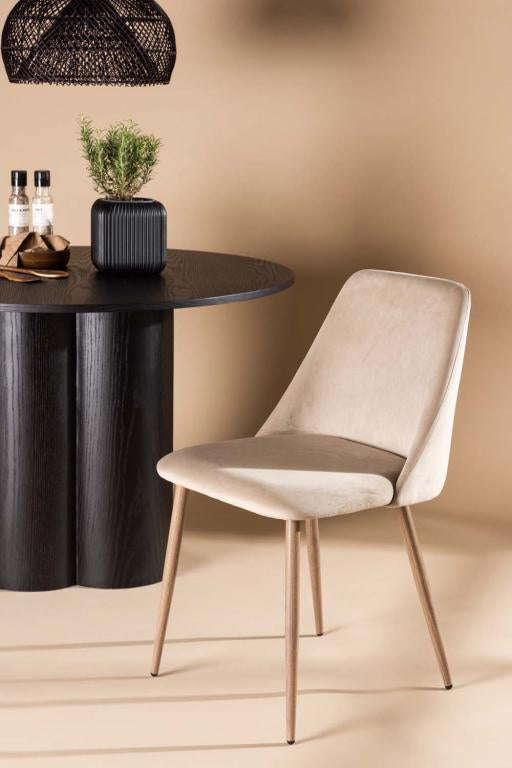 Chaise de salle de nuit ¨¤ manger marron noyer décor