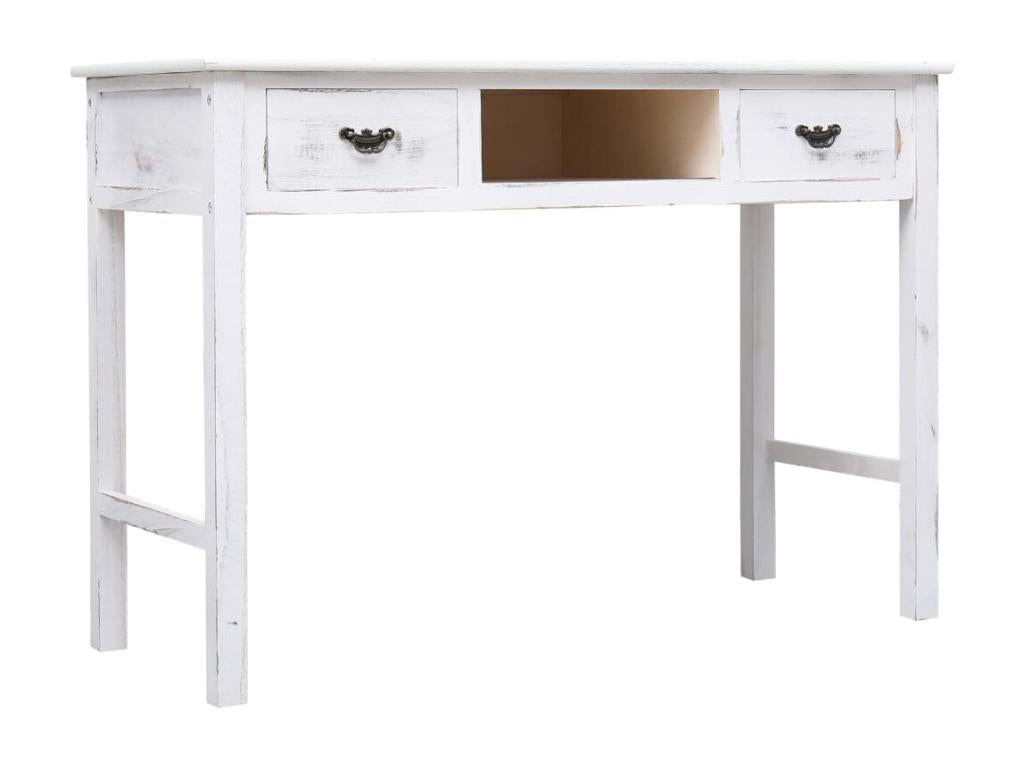 Table console blanche antique 110x45x76 cm Bois