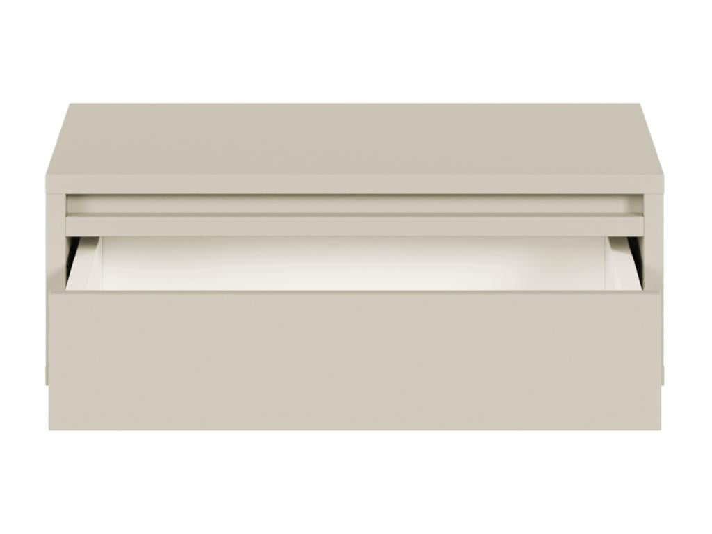 Table de chevet - 50 cm - avec tiroir - suspendu - gr¨¨ge - EVO