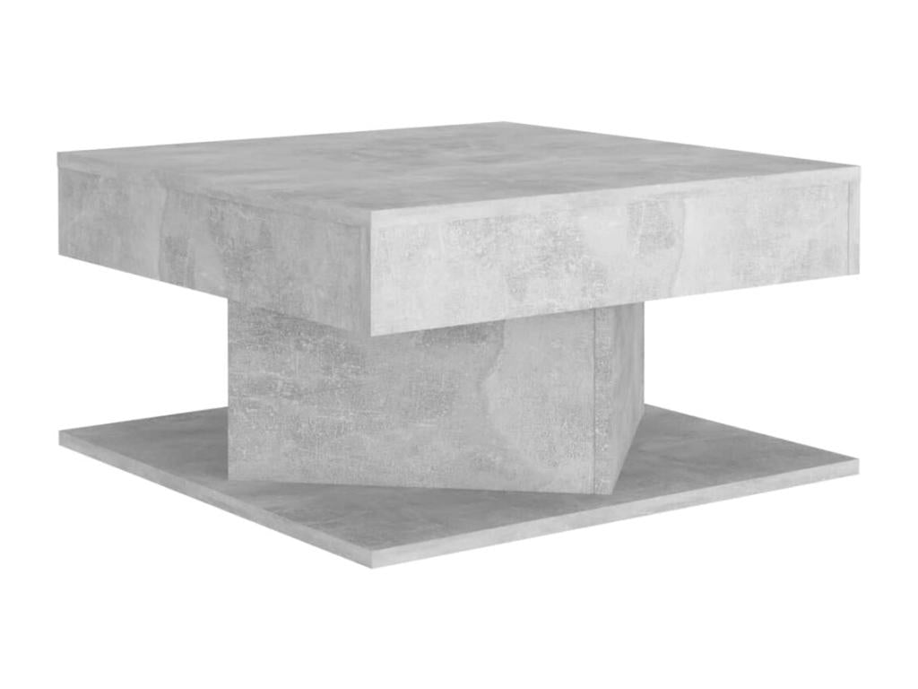 Table basse Gris b¨¦ton 57x57x30 cm Agglom¨¦r¨¦