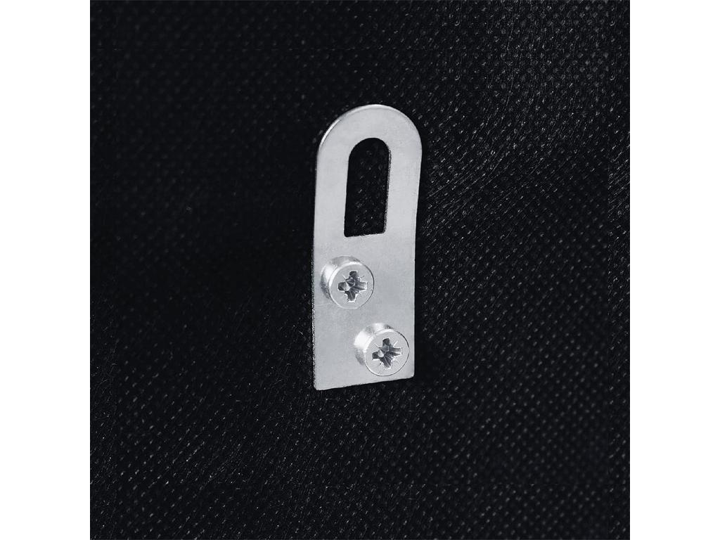 Vertchez Tête de Lit Laine Naturelle 160x105cm avec Pieds de Lit 150/160 - Noir